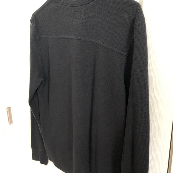 Volcom black waffle long sleeve crew neck size medium - Picture 5 of 5